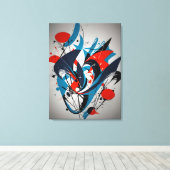 Abstract Schilderij Canvas Afdruk (Insitu (Houten vloer))