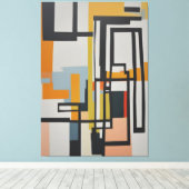 abstract schilderij canvas afdruk (Insitu (Houten vloer))