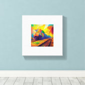 abstract schilderij canvas afdruk (Insitu (Houten vloer))