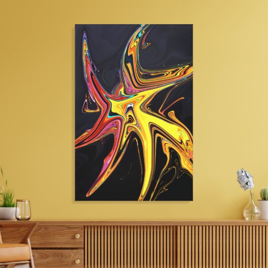 Abstract schilderij canvas afdruk (Insitu (Woonkamer))