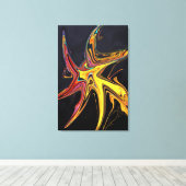 Abstract schilderij canvas afdruk (Insitu (Houten vloer))
