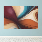 Abstract schilderij canvas afdruk (Insitu (Houten vloer))