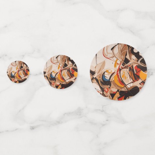 Abstract schilderij confetti (Voorkanten)