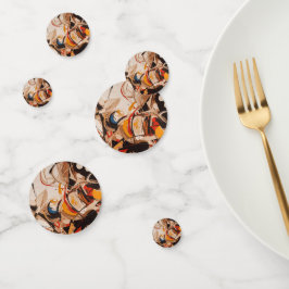 Abstract schilderij confetti