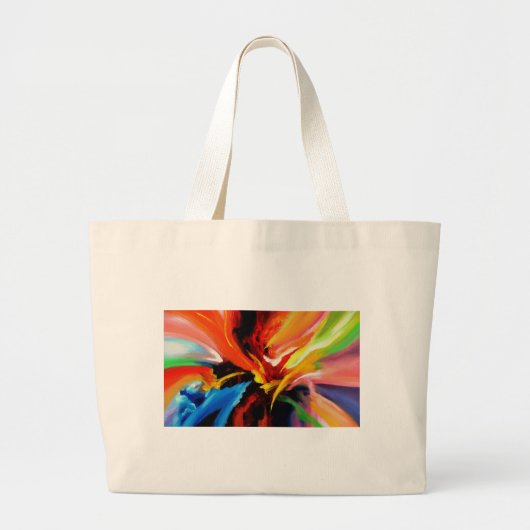 Abstract Schilderij door Serdar Hizli Grote Tote Bag (Voorkant)