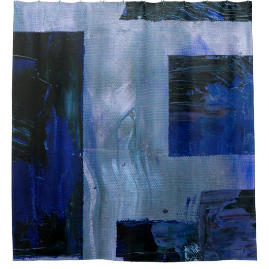 Abstract schilderij douchegordijn (Voorkant)