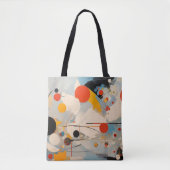 Abstract schilderij Dunne lijn kunst vormt Canvas  Tote Bag (Voorkant)