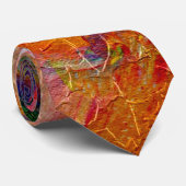 Abstract Schilderij | Dynamische Kleuren 4 Stropdas (Opgerold)