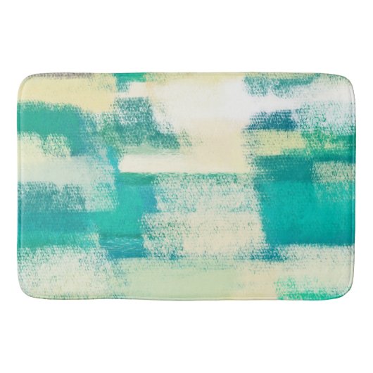 Abstract Schilderij | Dynamische Kleuren Badmat (Voorkant)