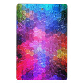Abstract Schilderij | Dynamische Kleurrijk Mini Klembord (Achterkant)