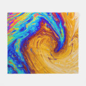 Abstract schilderij fleece deken (Voorkant (Horizontaal))