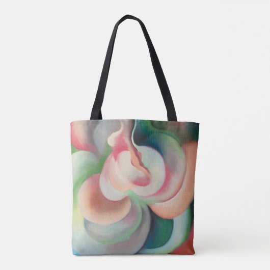 Abstract schilderij Georgia O'Keeffe Tote Bag (Achterkant)