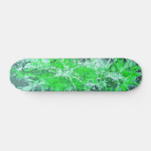 Abstract schilderij | groene splattergrunge skateboard (Horizontaal)