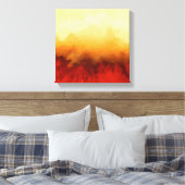 Abstract schilderij, hedendaags, rood, beige canvas afdruk (Insitu (Slaapkamer))