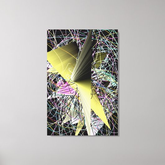 Abstract Schilderij Hedendaagse Kunst Canvas Afdruk (Voorkant)