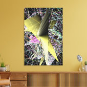 Abstract Schilderij Hedendaagse Kunst Canvas Afdruk (Insitu (Woonkamer))