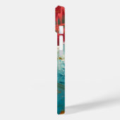 Abstract schilderij in blauwgroen en rood voor iPh Case-Mate iPhone Case (Achterkant / Links)