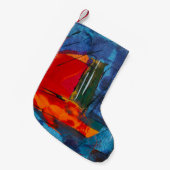 Abstract schilderij kleine kerstsok (Voorkant (Hangend))