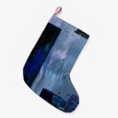 Abstract schilderij kleine kerstsok (Voorkant (Hangend))