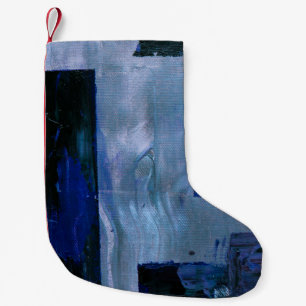 Abstract schilderij kleine kerstsok