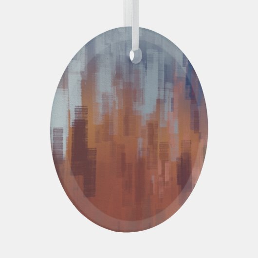 Abstract schilderij, kleurrijke betonnen muur. glas ornament (Voorkant Rechts)