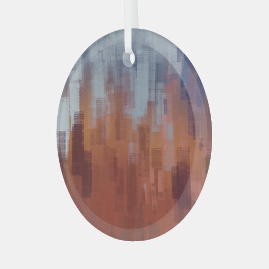 Abstract schilderij, kleurrijke betonnen muur. glas ornament (Voorkant links)