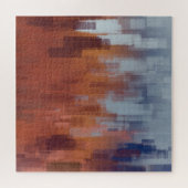 Abstract schilderij, kleurrijke betonnen muur. legpuzzel (Horizontaal)