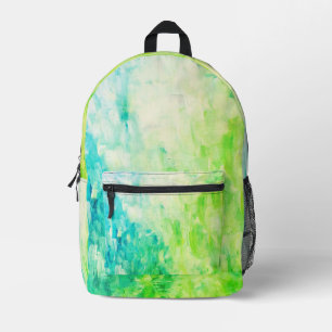 Abstract schilderij Kustpatroonbagage Bedrukte Rugzak
