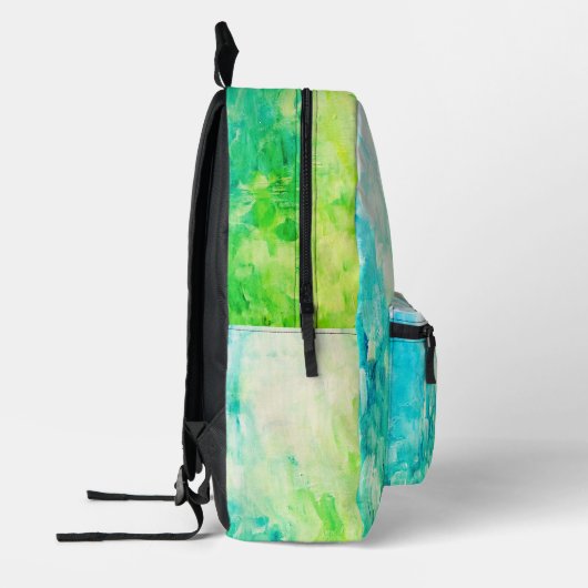 Abstract schilderij Kustpatroonbagage Bedrukte Rugzak (Links)