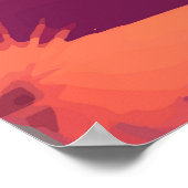 Abstract schilderij Landschap Poster (Hoek)