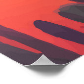 Abstract schilderij Landschap Poster (Hoek)