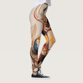 Abstract schilderij leggings (Rechts)