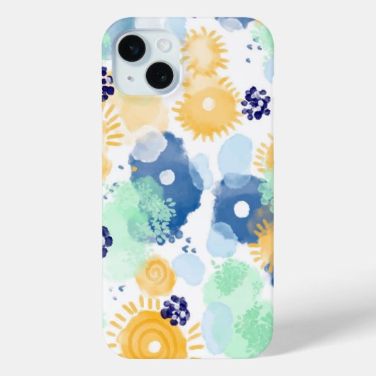 Abstract schilderij levendig watercolor patroon Case-Mate iPhone case (Achterkant)
