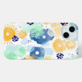 Abstract schilderij levendig watercolor patroon Case-Mate iPhone case (Achterkant (horizontaal))