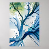 abstract schilderij Moeder Boom des Levens Save Ea Poster (Voorkant)