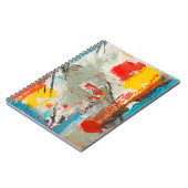 Abstract schilderij notitieboek (Linkerzijde)