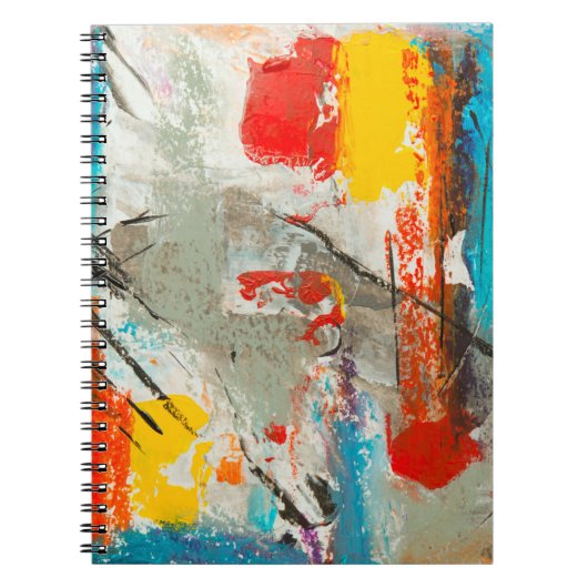 Abstract schilderij notitieboek (Voorkant)