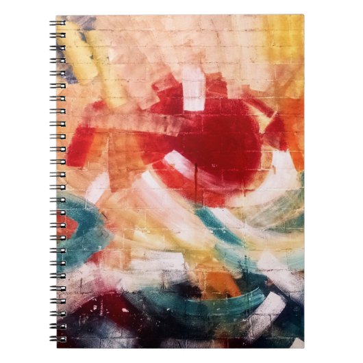 Abstract schilderij notitieboek (Voorkant)