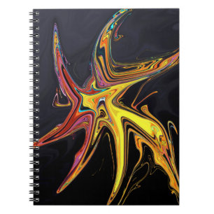 Abstract schilderij notitieboek