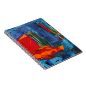 Abstract schilderij notitieboek (Rechterzijde)