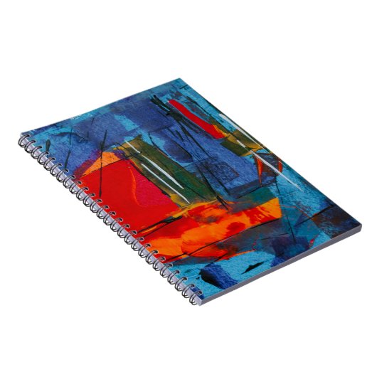 Abstract schilderij notitieboek (Rechterzijde)