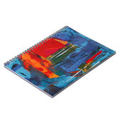 Abstract schilderij notitieboek (Linkerzijde)