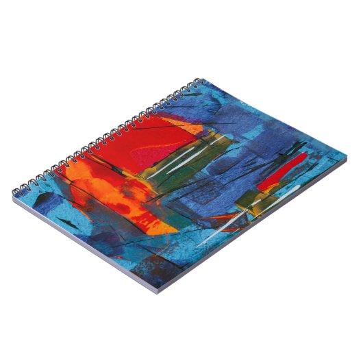 Abstract schilderij notitieboek (Linkerzijde)