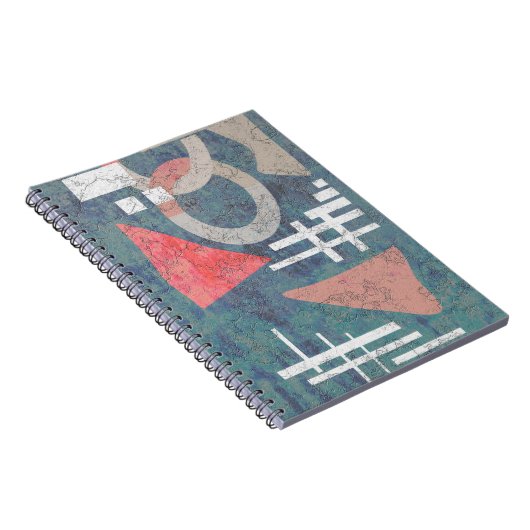 Abstract schilderij notitieboek (Rechterzijde)