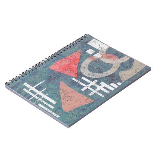 Abstract schilderij notitieboek (Linkerzijde)