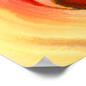 Abstract schilderij over muziek en ritten poster (Hoek)