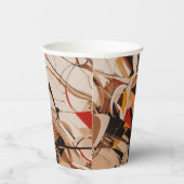 Abstract schilderij papieren bekers (Rechts)