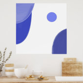 abstract schilderij poster (Keuken)