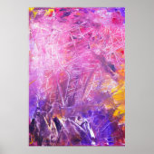 Abstract schilderij poster (Voorkant)