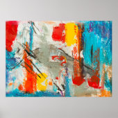 Abstract schilderij poster (Voorkant)